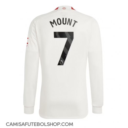 Camisa de time de futebol Manchester United Mason Mount #7 Replicas 3º Equipamento 2023-24 Manga Comprida